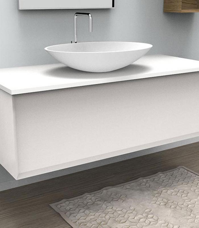Mobile sottolavabo bagno 1 cassettone per lavabo da appoggio 