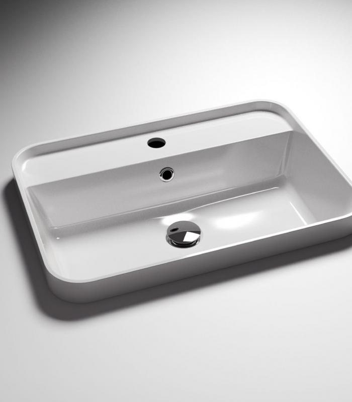 lavabo da incasso bianco