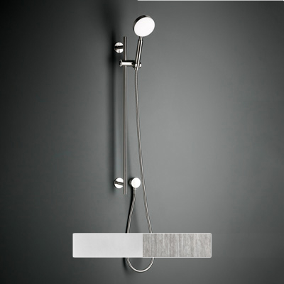 Shower slide bar with conical shape support