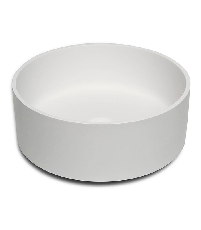 Lavabo in appoggio rotondo moderno e di design