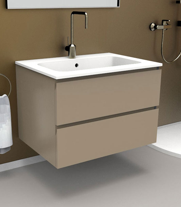 Mobile sottolavabo bagno sospeso per lavabo da incasso