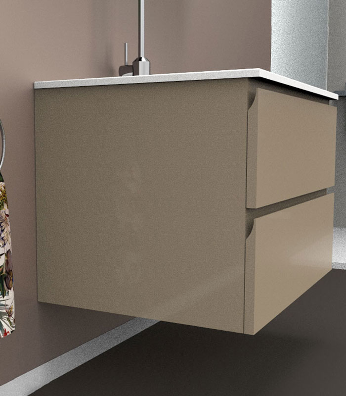 Mobile sottolavabo bagno sospeso per lavabo da incasso