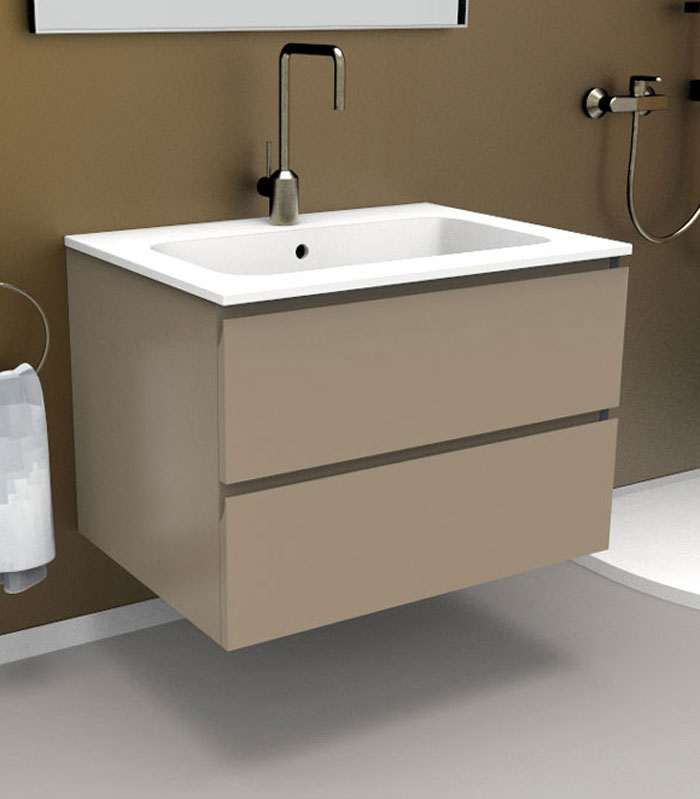 Mobile sottolavabo bagno sospeso per lavabo da incasso