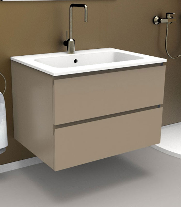 Mobile sottolavabo bagno sospeso per lavabo da incasso
