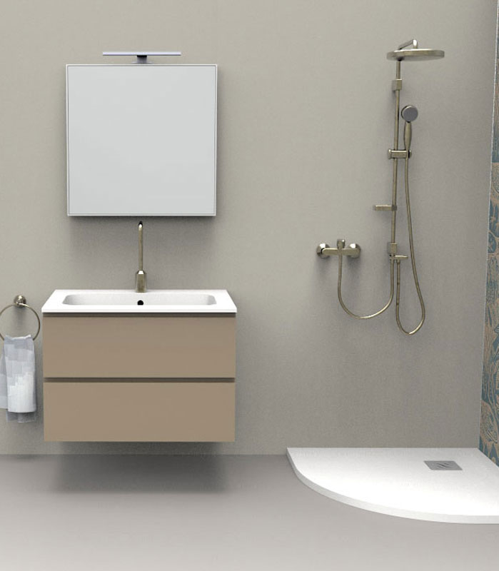 Mobile sottolavabo bagno sospeso per lavabo da incasso