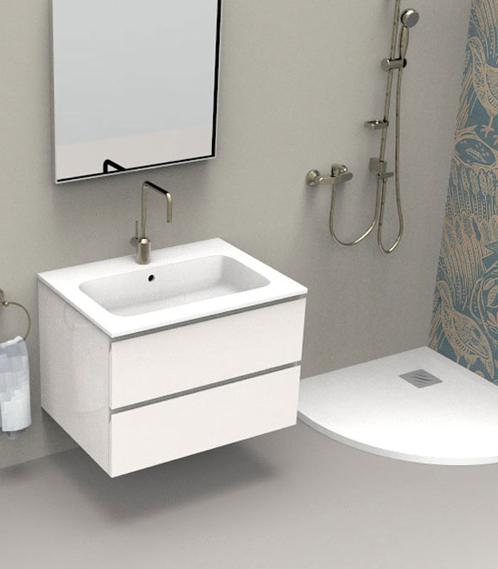 Mobile sottolavabo bagno sospeso per lavabo da incasso