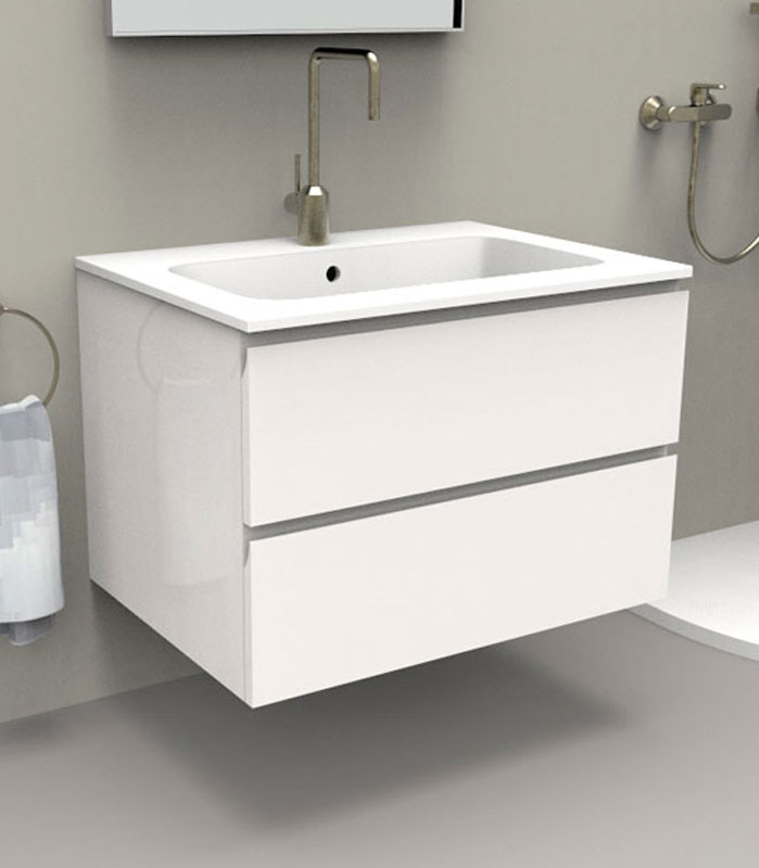 Mobile sottolavabo bagno sospeso per lavabo da incasso