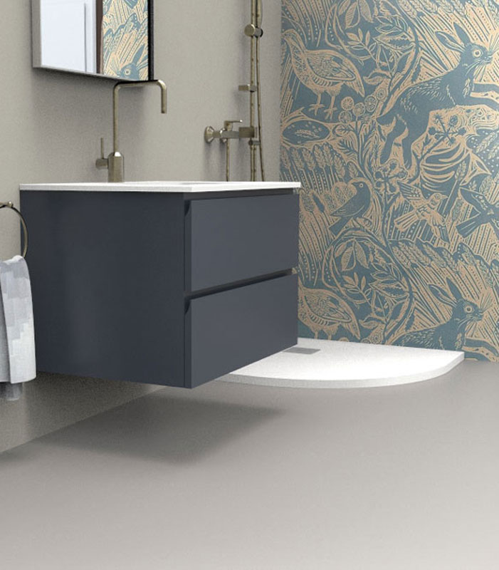 Mobile sottolavabo bagno sospeso per lavabo da incasso