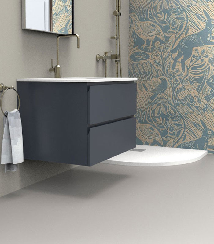 Mobile sottolavabo bagno sospeso per lavabo da incasso