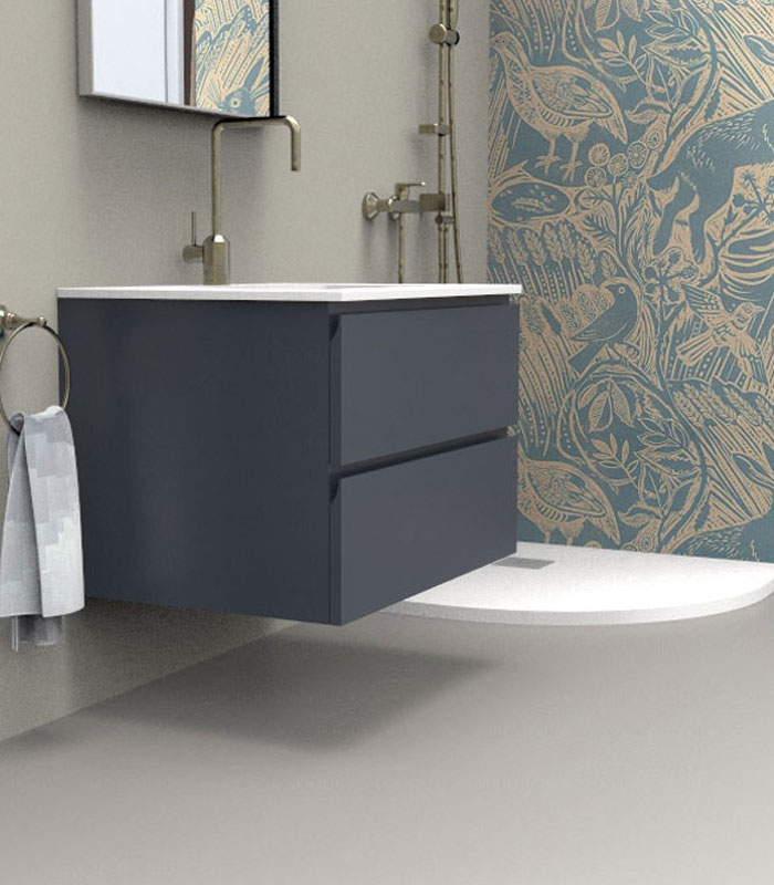 Mobile sottolavabo bagno sospeso per lavabo da incasso